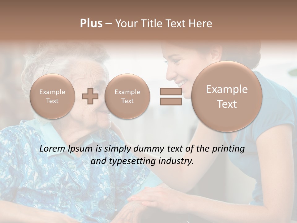 Grandmother Cheerful Physical PowerPoint Template