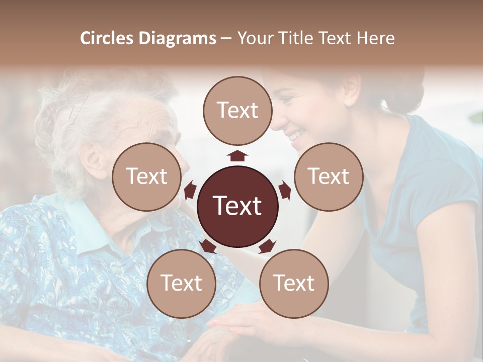 Grandmother Cheerful Physical PowerPoint Template