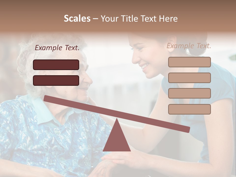 Grandmother Cheerful Physical PowerPoint Template