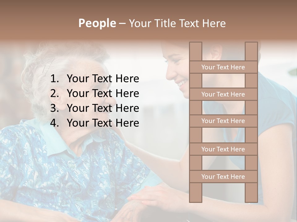 Grandmother Cheerful Physical PowerPoint Template