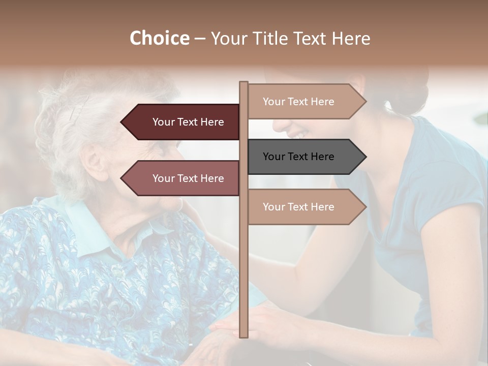 Grandmother Cheerful Physical PowerPoint Template