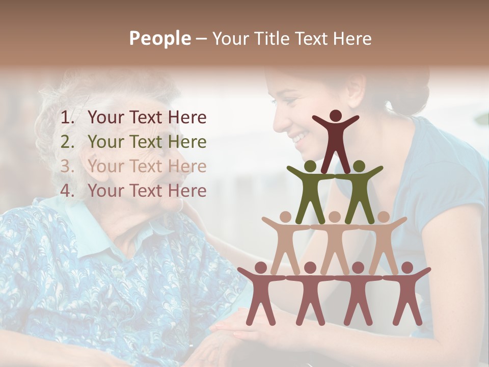 Grandmother Cheerful Physical PowerPoint Template