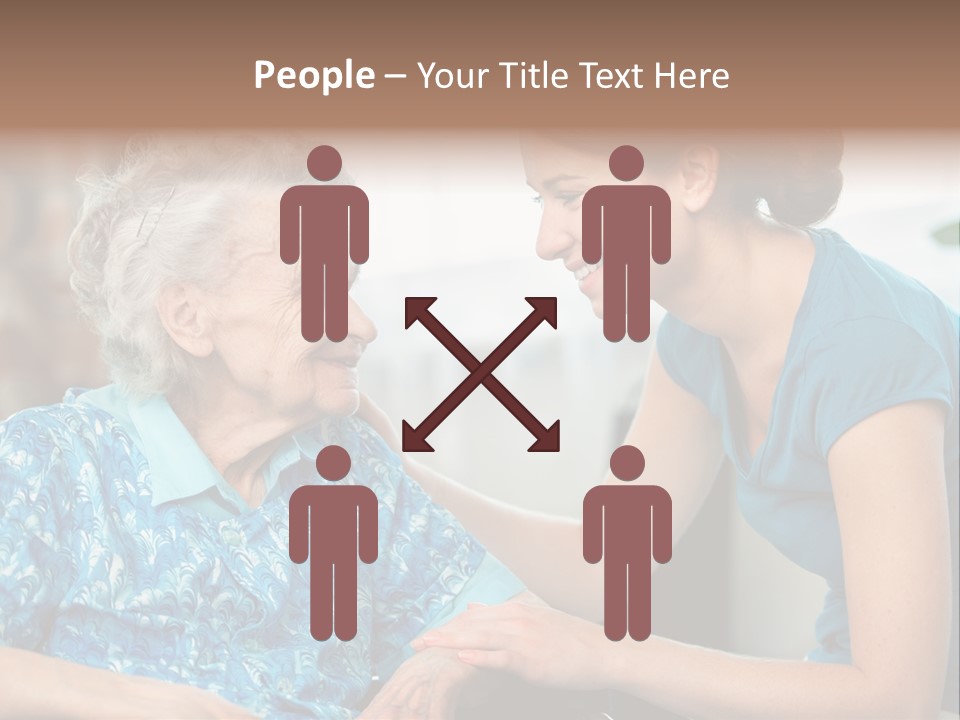 Grandmother Cheerful Physical PowerPoint Template