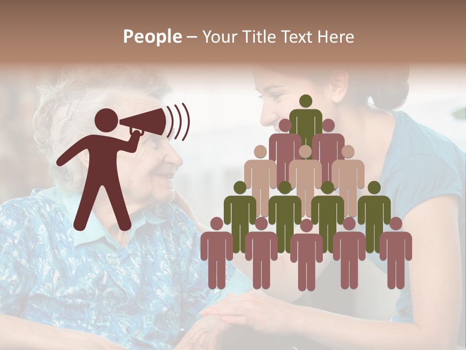 Grandmother Cheerful Physical PowerPoint Template