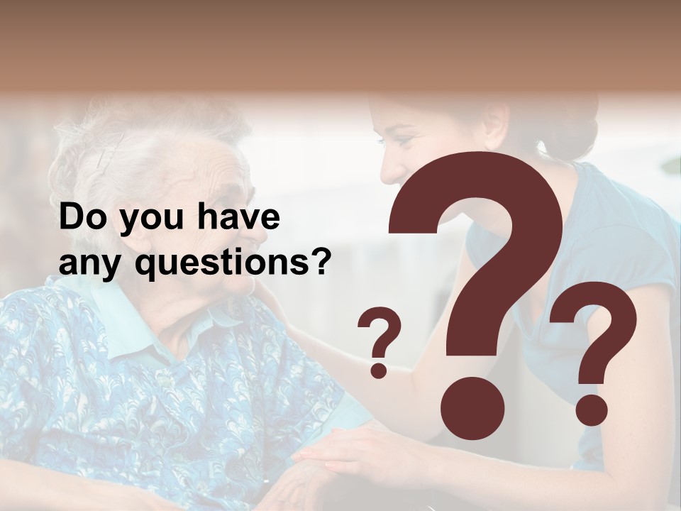 Grandmother Cheerful Physical PowerPoint Template