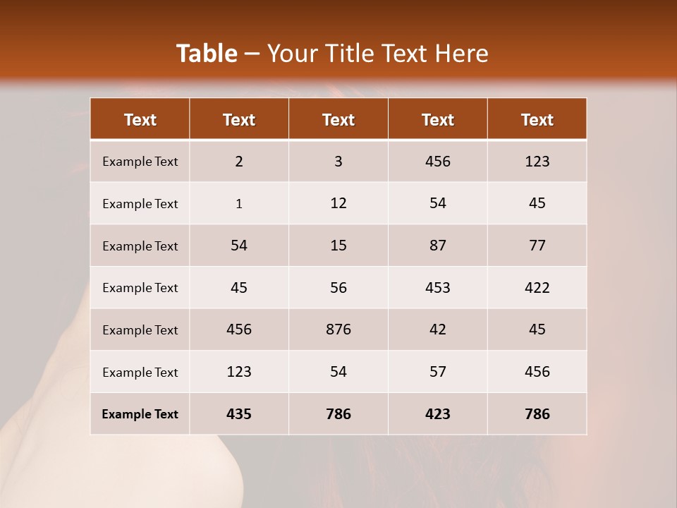 Person Makeup Healthy PowerPoint Template