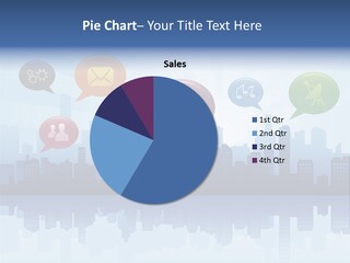 Network Icon Set Reflection PowerPoint Template