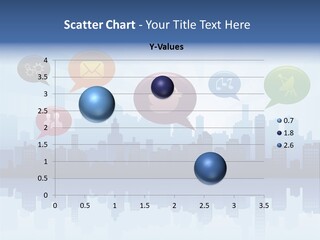 Network Icon Set Reflection PowerPoint Template