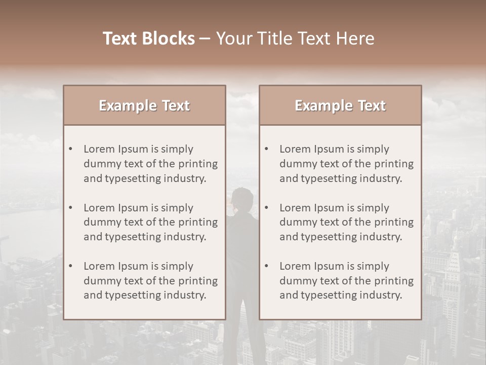 Cloud Success Concept PowerPoint Template