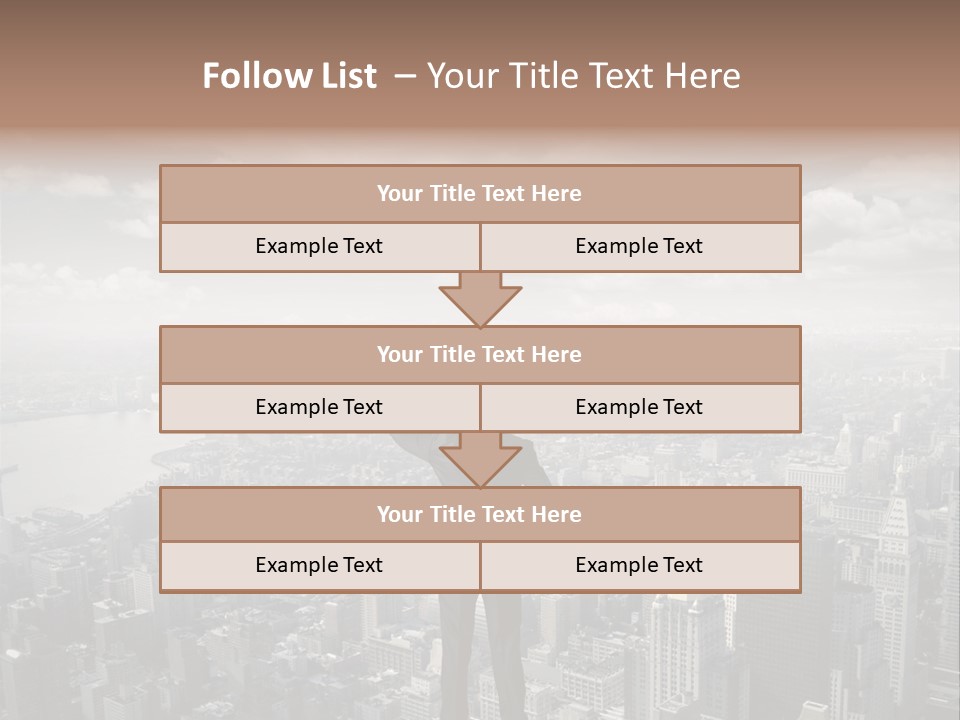 Cloud Success Concept PowerPoint Template
