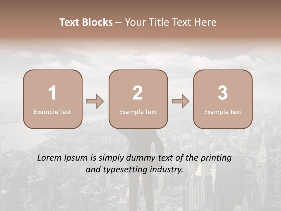 Cloud Success Concept PowerPoint Template