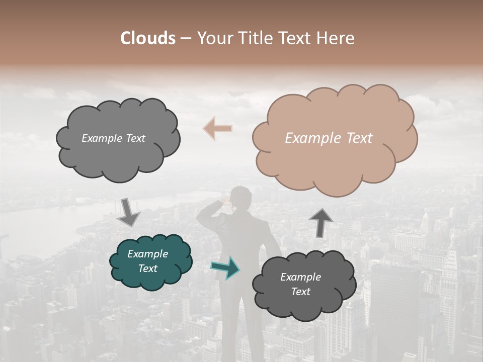 Cloud Success Concept PowerPoint Template