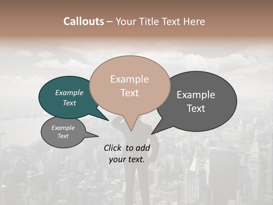 Cloud Success Concept PowerPoint Template