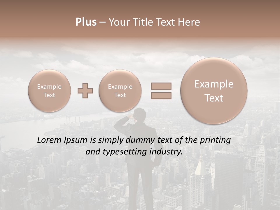 Cloud Success Concept PowerPoint Template