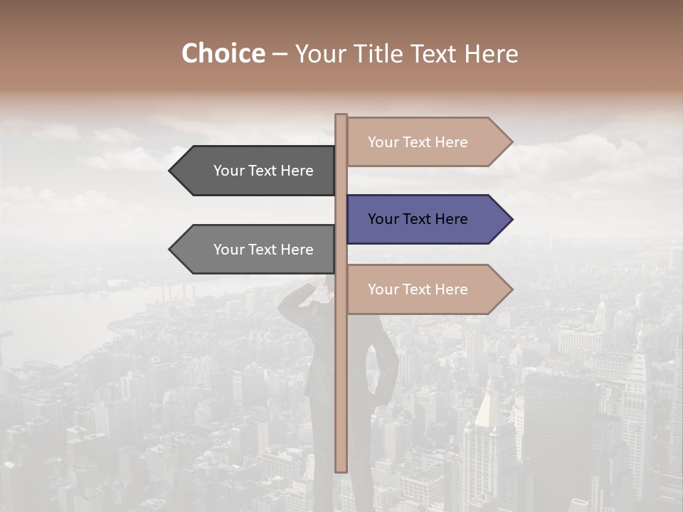 Cloud Success Concept PowerPoint Template