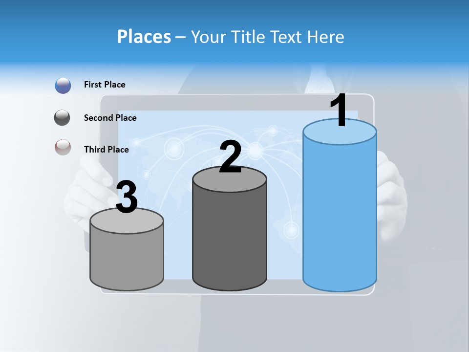 Information Electronic Pad PowerPoint Template