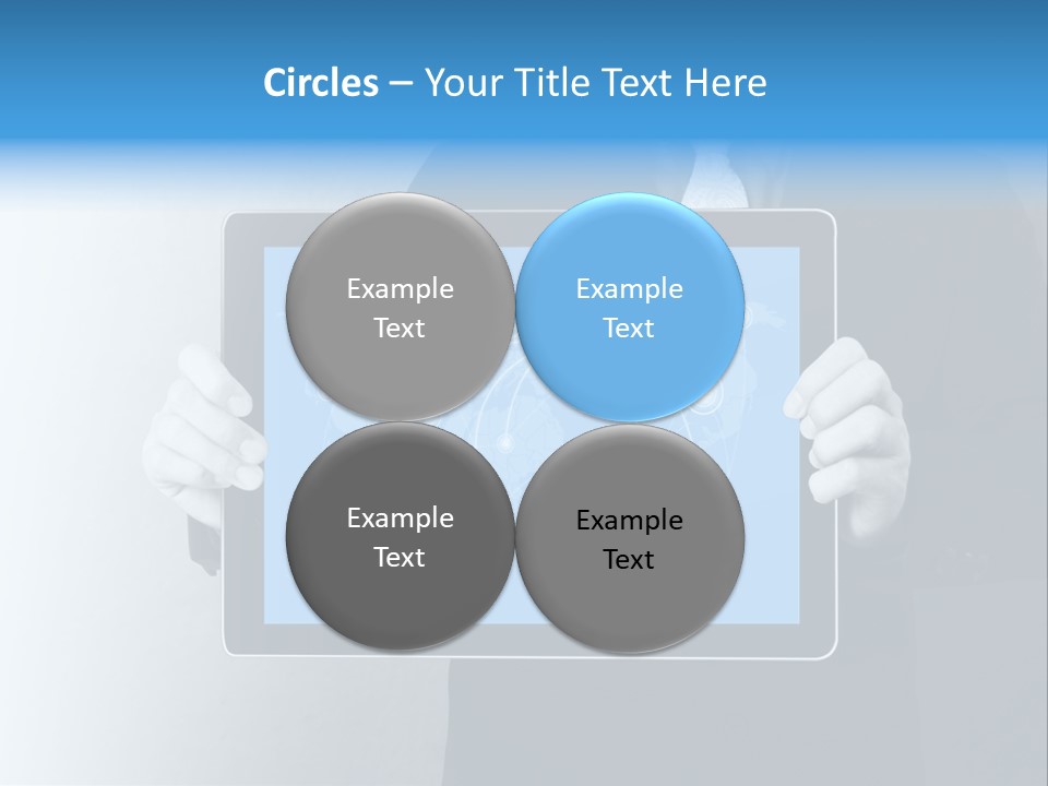 Information Electronic Pad PowerPoint Template
