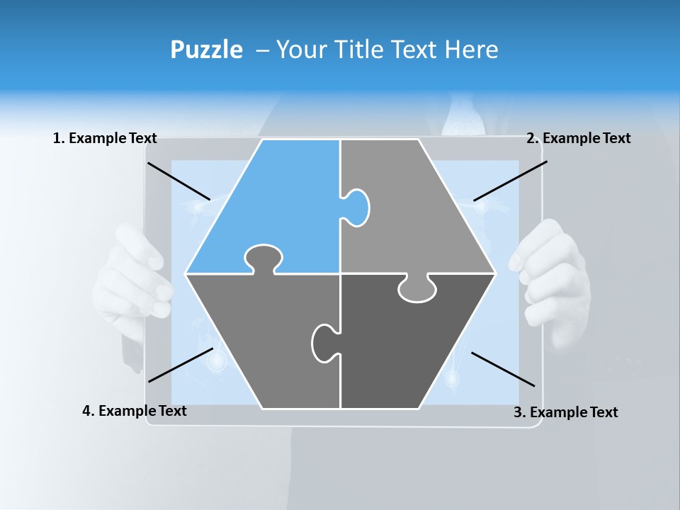 Information Electronic Pad PowerPoint Template