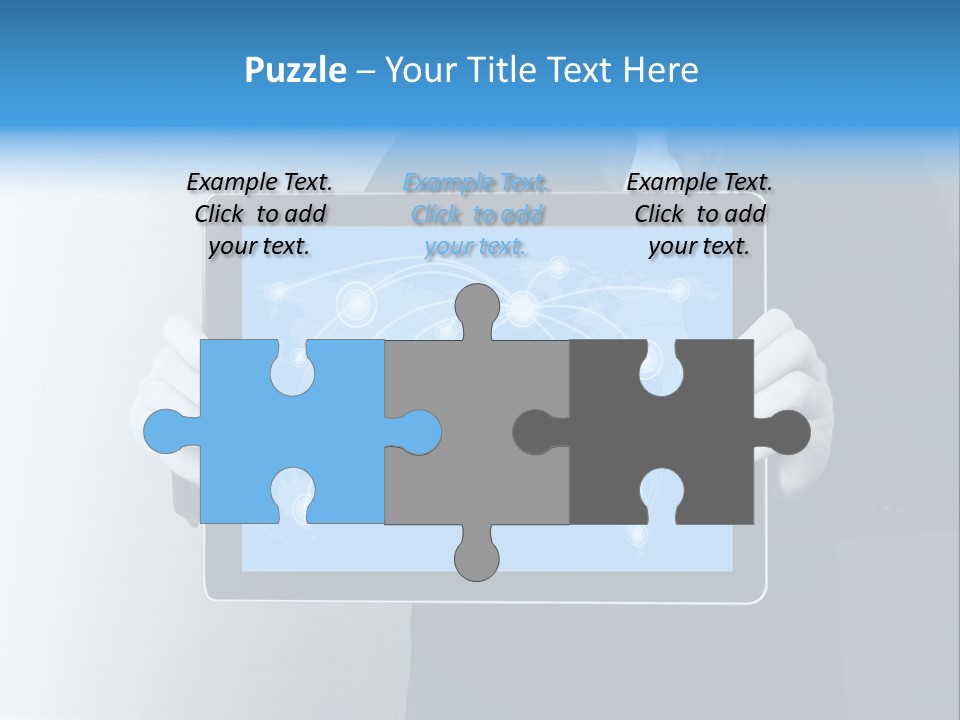 Information Electronic Pad PowerPoint Template