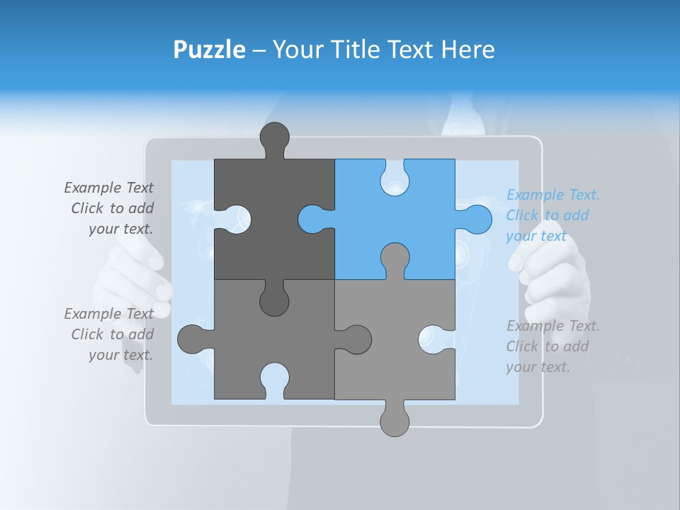 Information Electronic Pad PowerPoint Template