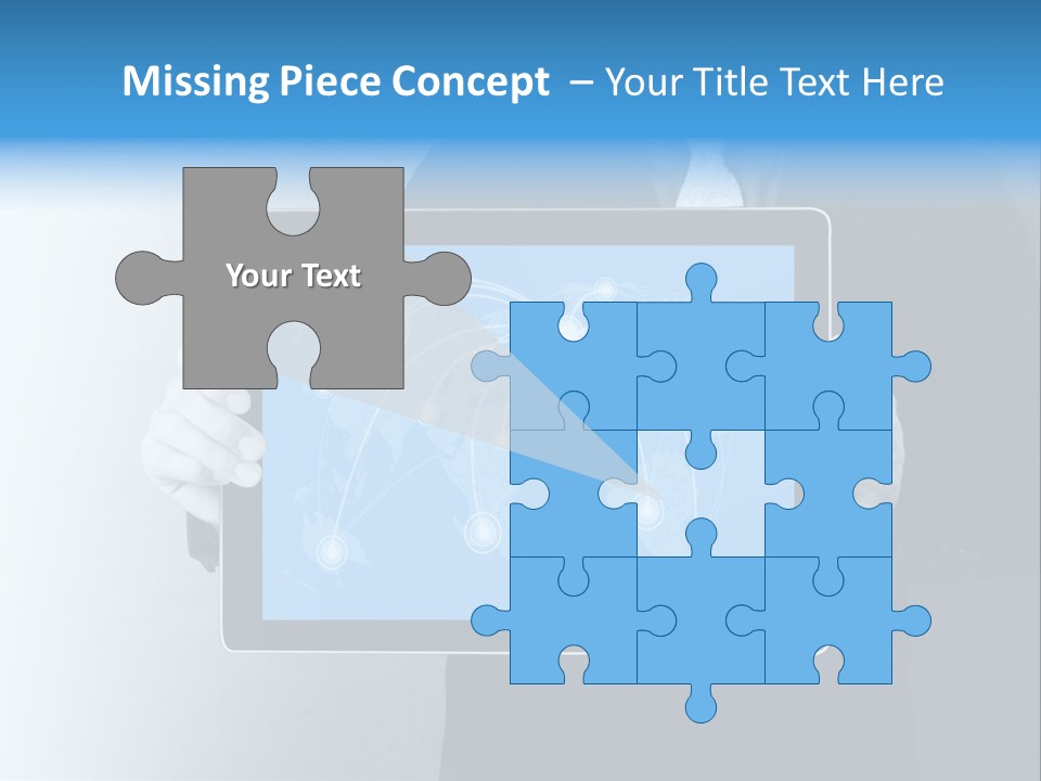 Information Electronic Pad PowerPoint Template