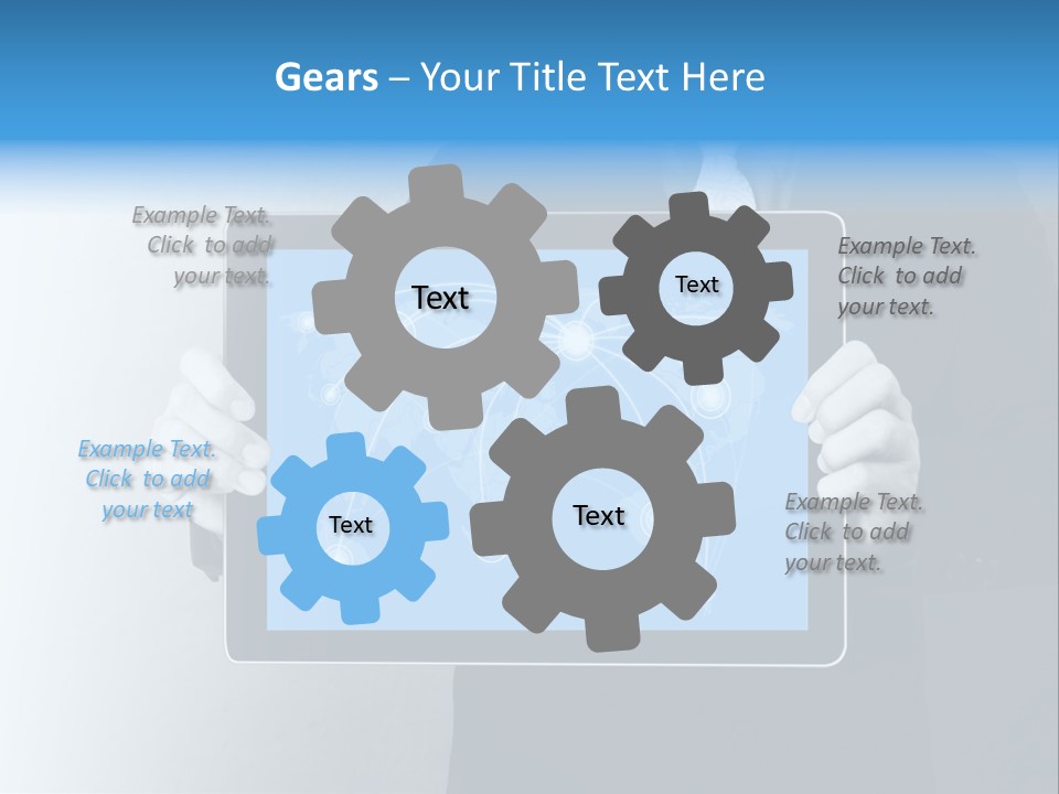 Information Electronic Pad PowerPoint Template