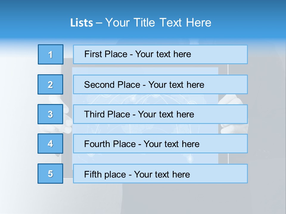 Information Electronic Pad PowerPoint Template