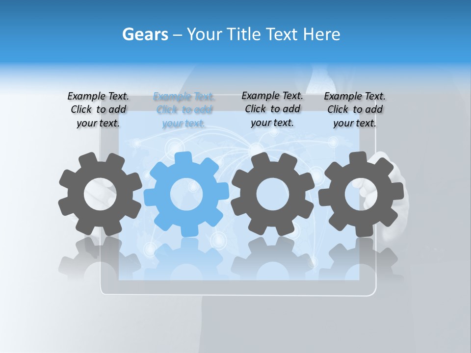 Information Electronic Pad PowerPoint Template