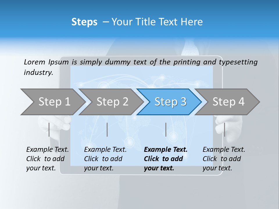 Information Electronic Pad PowerPoint Template