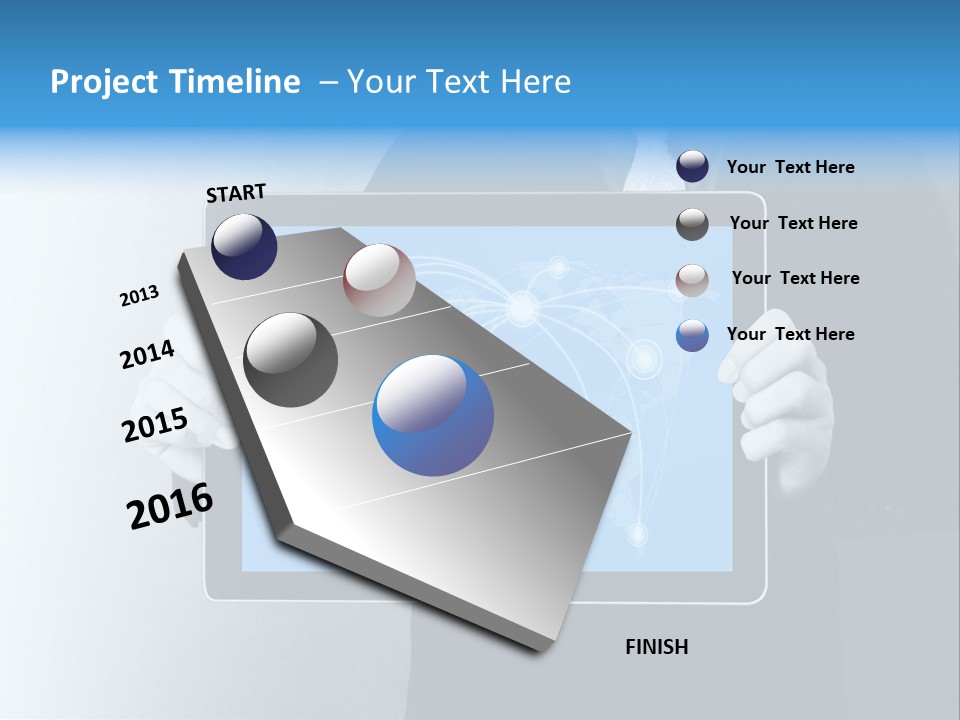 Information Electronic Pad PowerPoint Template