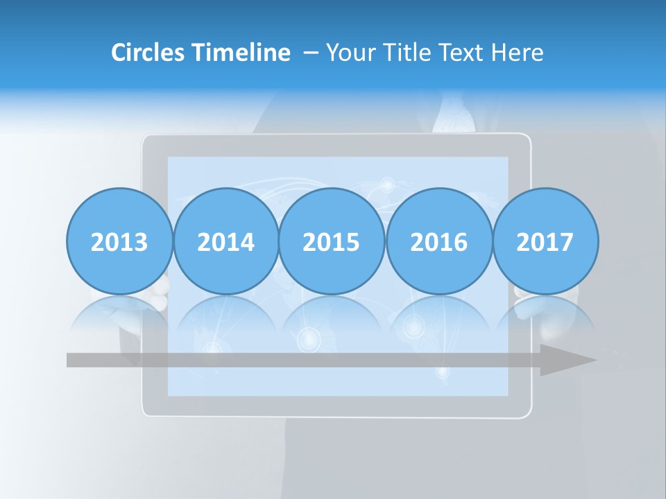 Information Electronic Pad PowerPoint Template
