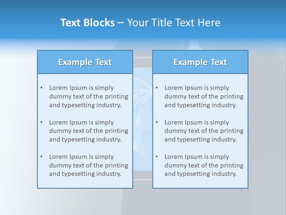 Information Electronic Pad PowerPoint Template