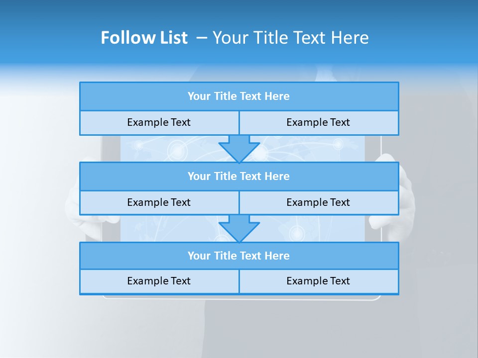 Information Electronic Pad PowerPoint Template