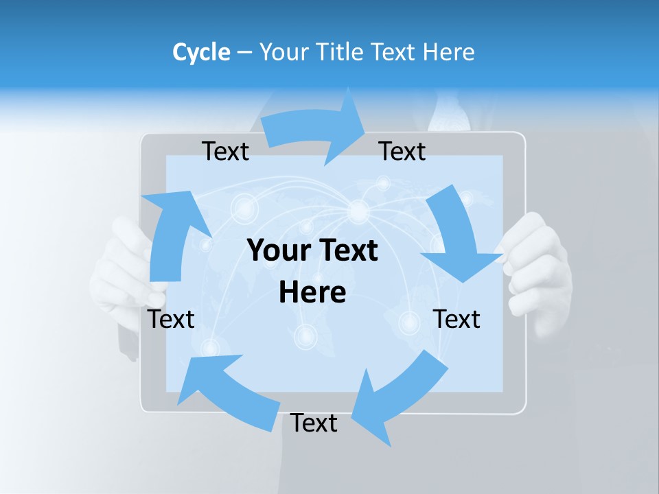 Information Electronic Pad PowerPoint Template