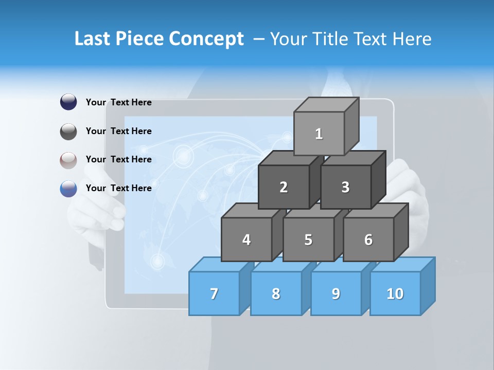 Information Electronic Pad PowerPoint Template
