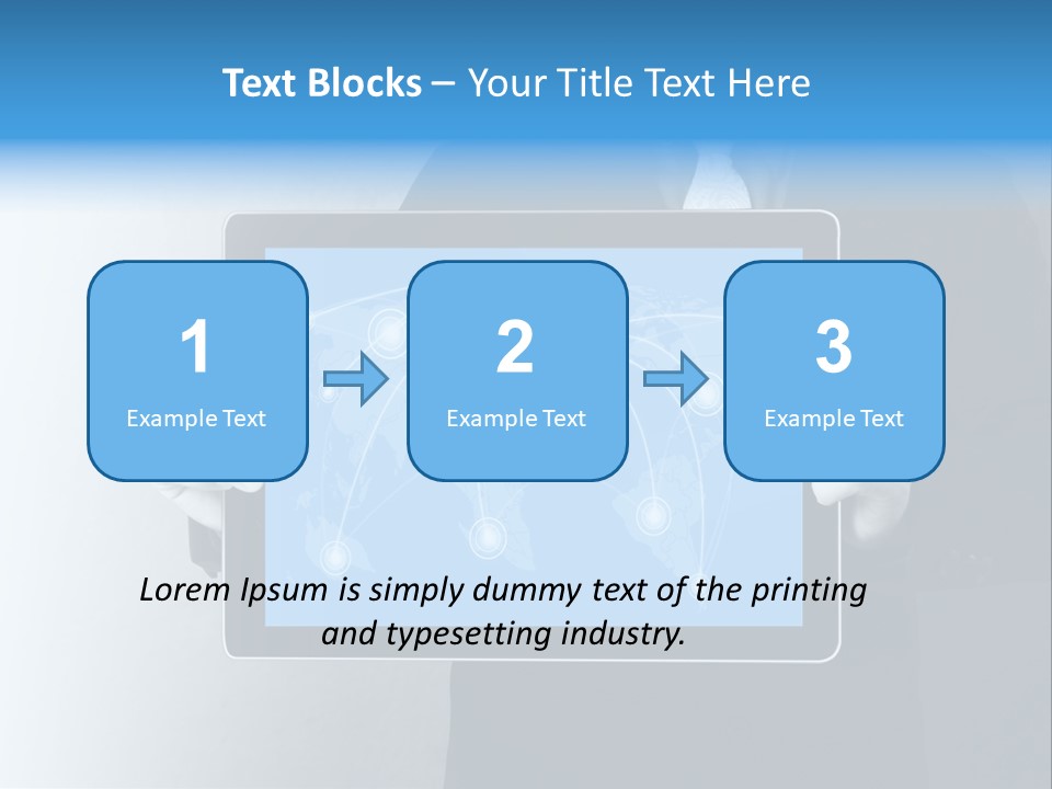 Information Electronic Pad PowerPoint Template