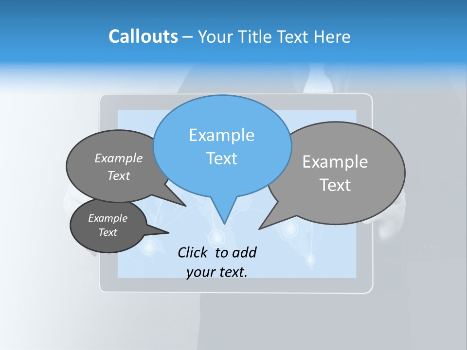 Information Electronic Pad PowerPoint Template