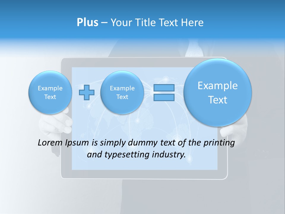 Information Electronic Pad PowerPoint Template