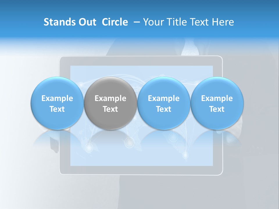 Information Electronic Pad PowerPoint Template