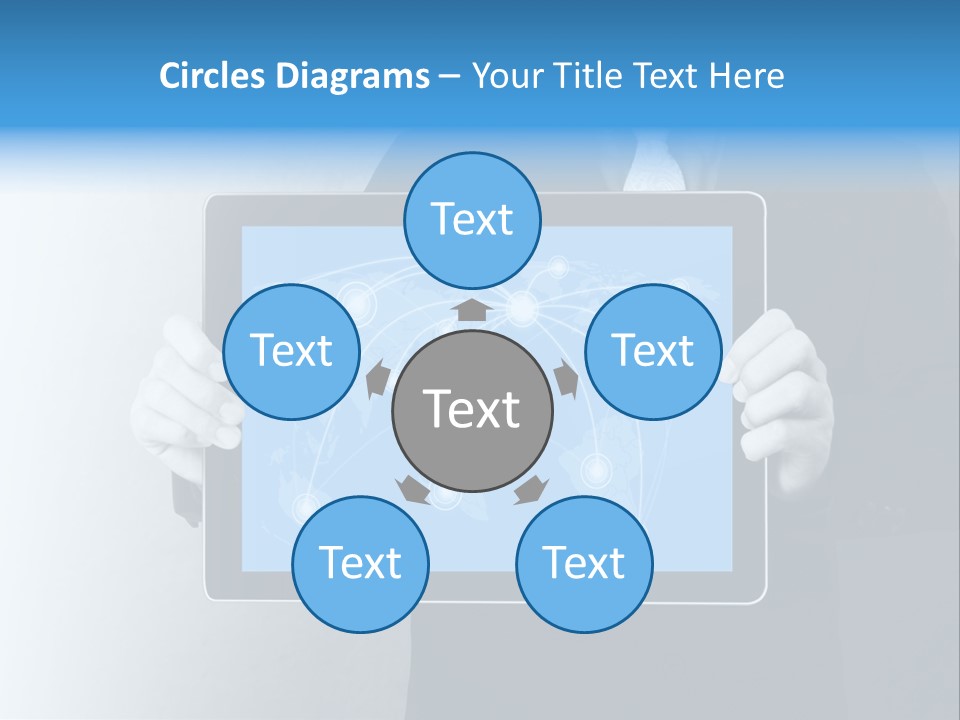 Information Electronic Pad PowerPoint Template