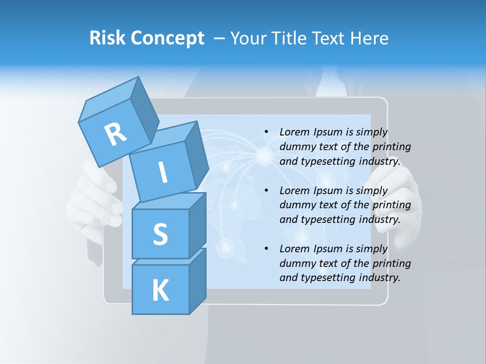 Information Electronic Pad PowerPoint Template