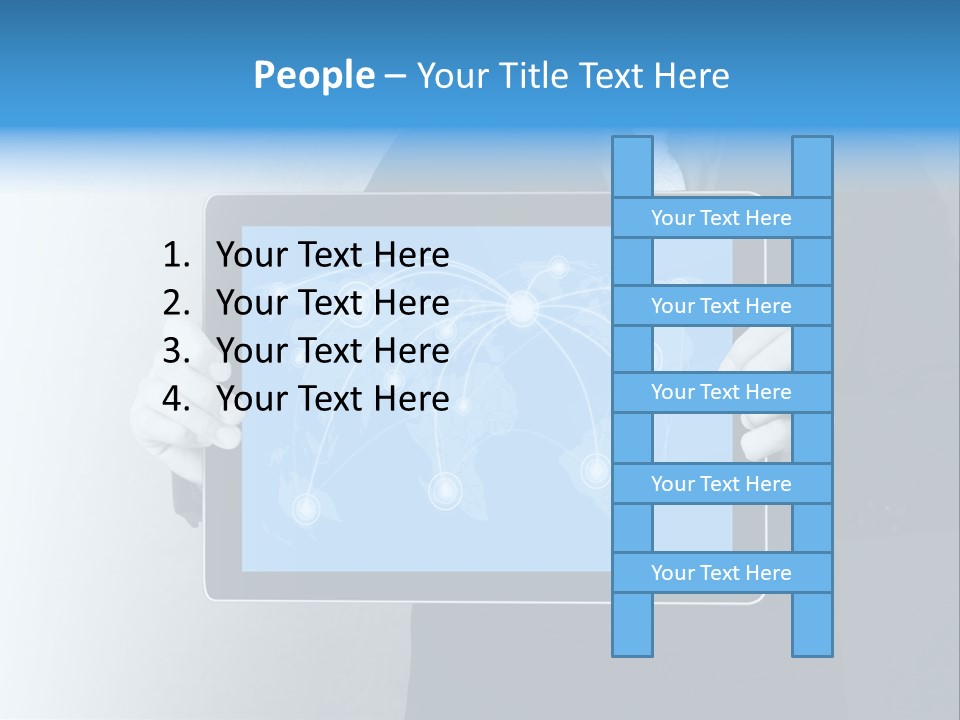 Information Electronic Pad PowerPoint Template