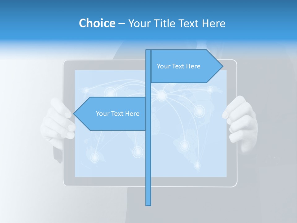 Information Electronic Pad PowerPoint Template