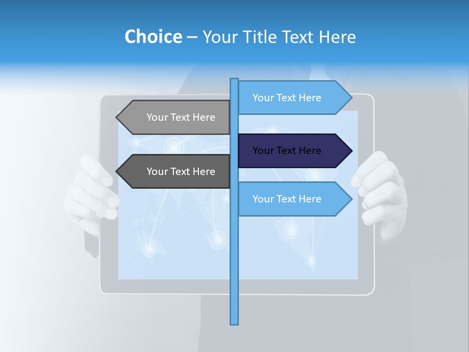 Information Electronic Pad PowerPoint Template