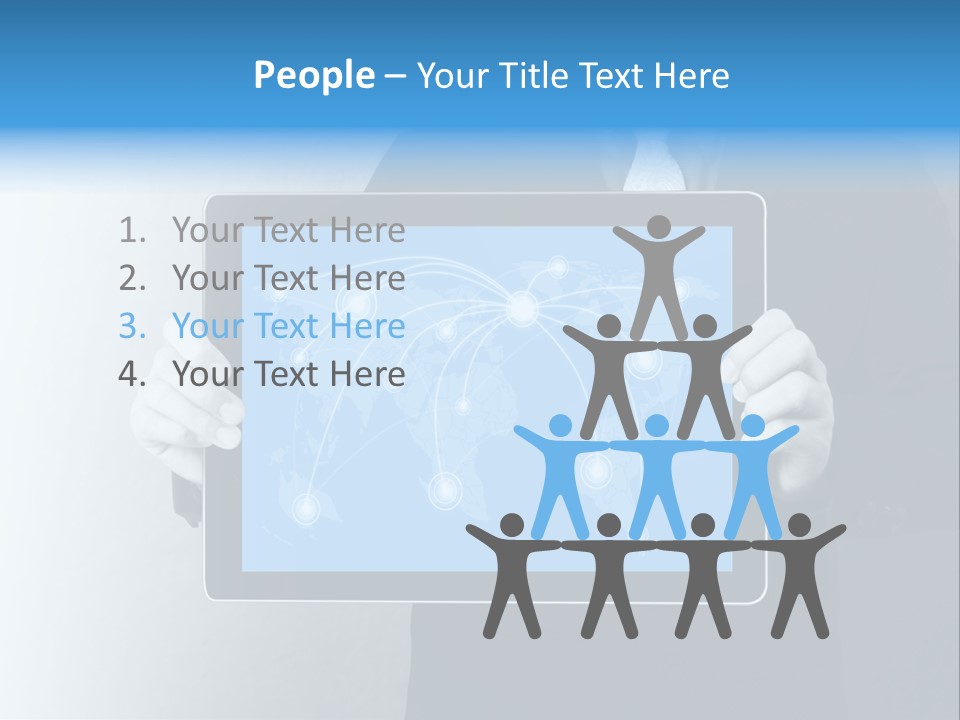 Information Electronic Pad PowerPoint Template