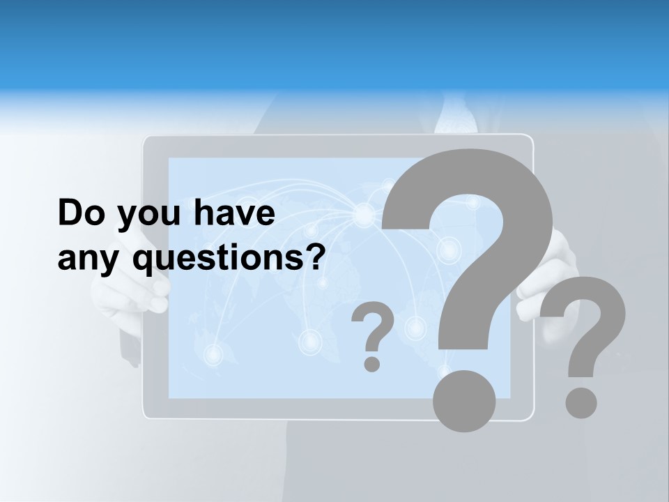 Information Electronic Pad PowerPoint Template