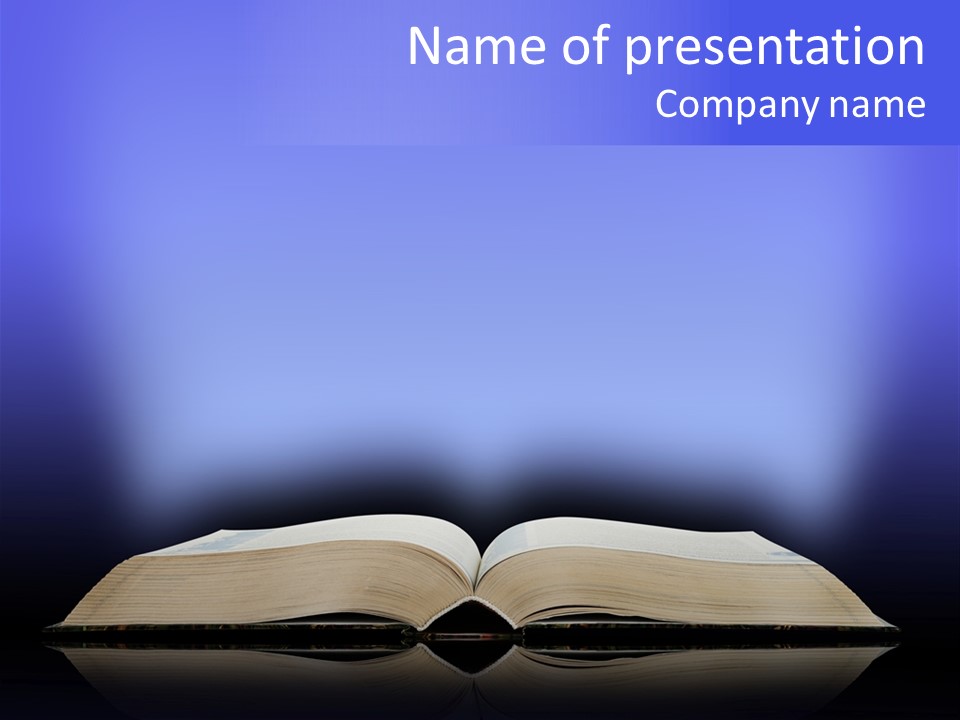 Magic Literary Open PowerPoint Template