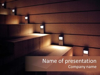 Construction Indoor Step PowerPoint Template