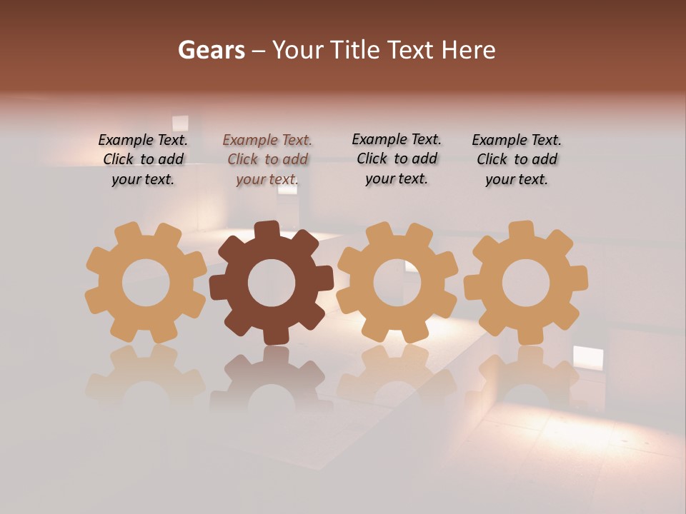 Construction Indoor Step PowerPoint Template