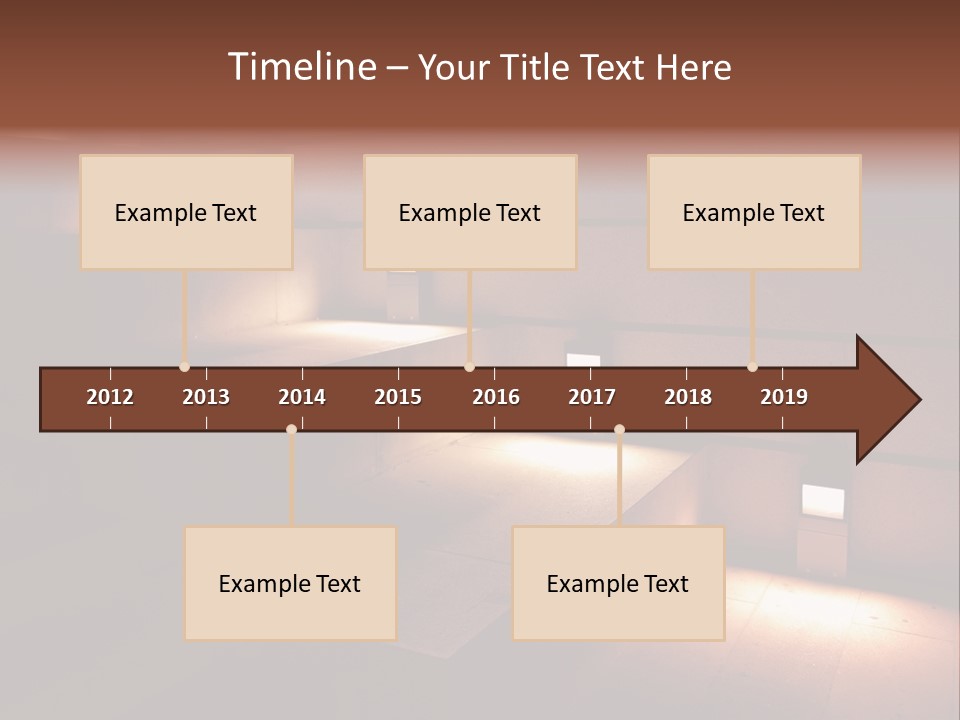 Construction Indoor Step PowerPoint Template
